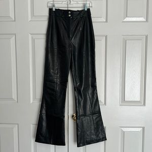 Majorelle Blake Pant I Bell Bottom Faux Leather